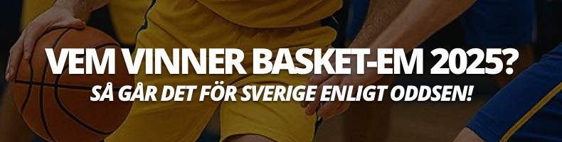 Vem vinner Basket-EM 2025? - Oddsen & Sveriges chanser