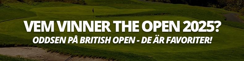 Vem vinner the Open 2025? Oddsen på British Open!
