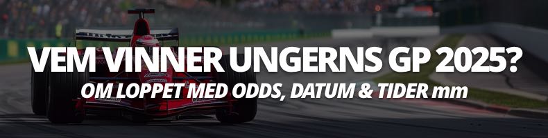Vem vinner Ungerns GP 2025? - Så säger oddsen