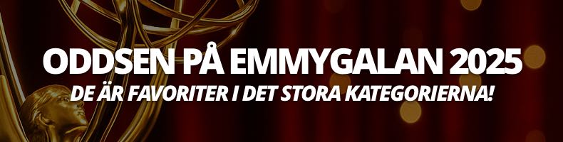 Oddsen inför Emmygalan 2025