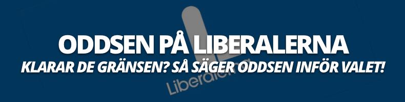 Odds på Liberalerna och valet 2026 - klarar de gränsen?