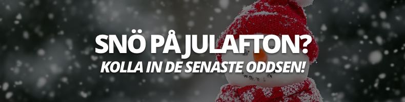 Snö på julafton 2025 odds