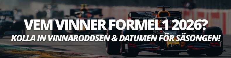 Vem vinner Formel 1 2026? - Oddsen & datum