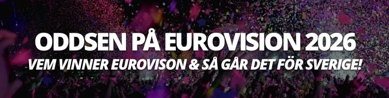 Vem vinner Eurovision 2026? odds på Sverige