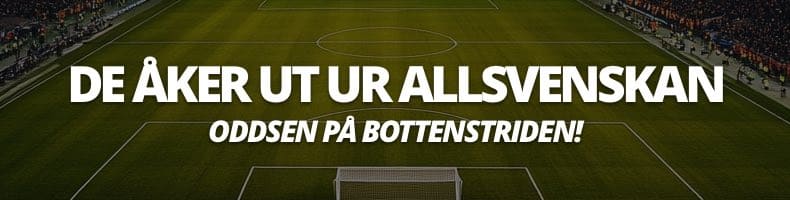 Odds att åka ur Allsvenskan 2026