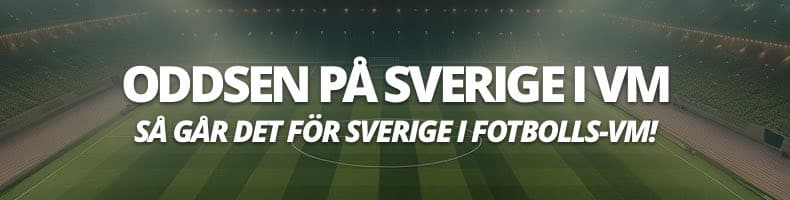Fotbolls-VM: Oddsen på Sverige - så går det i grupp F