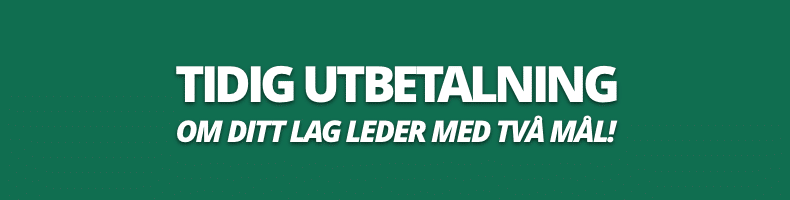 Tidigt utbetalning vid tvåmålsledning hos bet365!