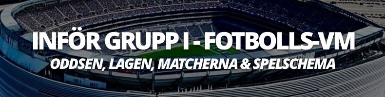 Fotbolls-VM 2026: Grupp I - odds, spelschema, tabell & resultat
