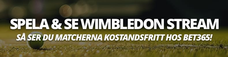 Se Wimbledon 2026 live stream & spela på turneringen hos bet365!