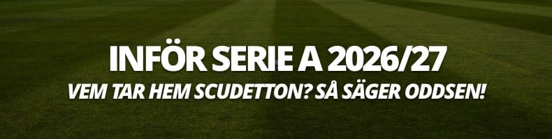 Vem vinner Serie A 2026/2027? - Så säger oddsen