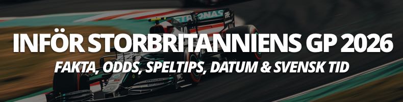 Formel 1: Vem vinner Storbritanniens GP 2026? - odds, datum & speltips