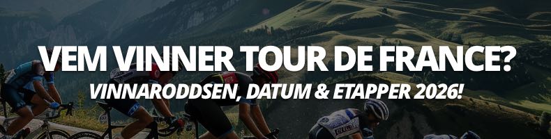 Vem vinner Tour de France 2026? Oddsen, datum & etapper