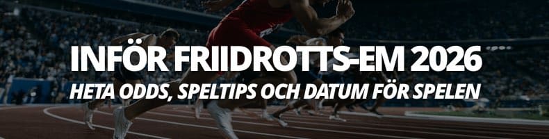 Heta odds, datum & speltips på Friidrotts-EM 2026