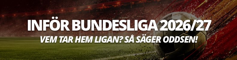 Vem vinner Bundesliga 2026/2027? - Så säger oddsen