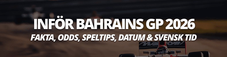 Formel 1: Vem vinner Bahrains GP 2026? - odds, datum & speltips