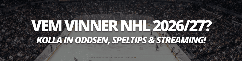 Vem vinner NHL & Stanley Cup 2026/2027? - Oddsen, speltips & stream